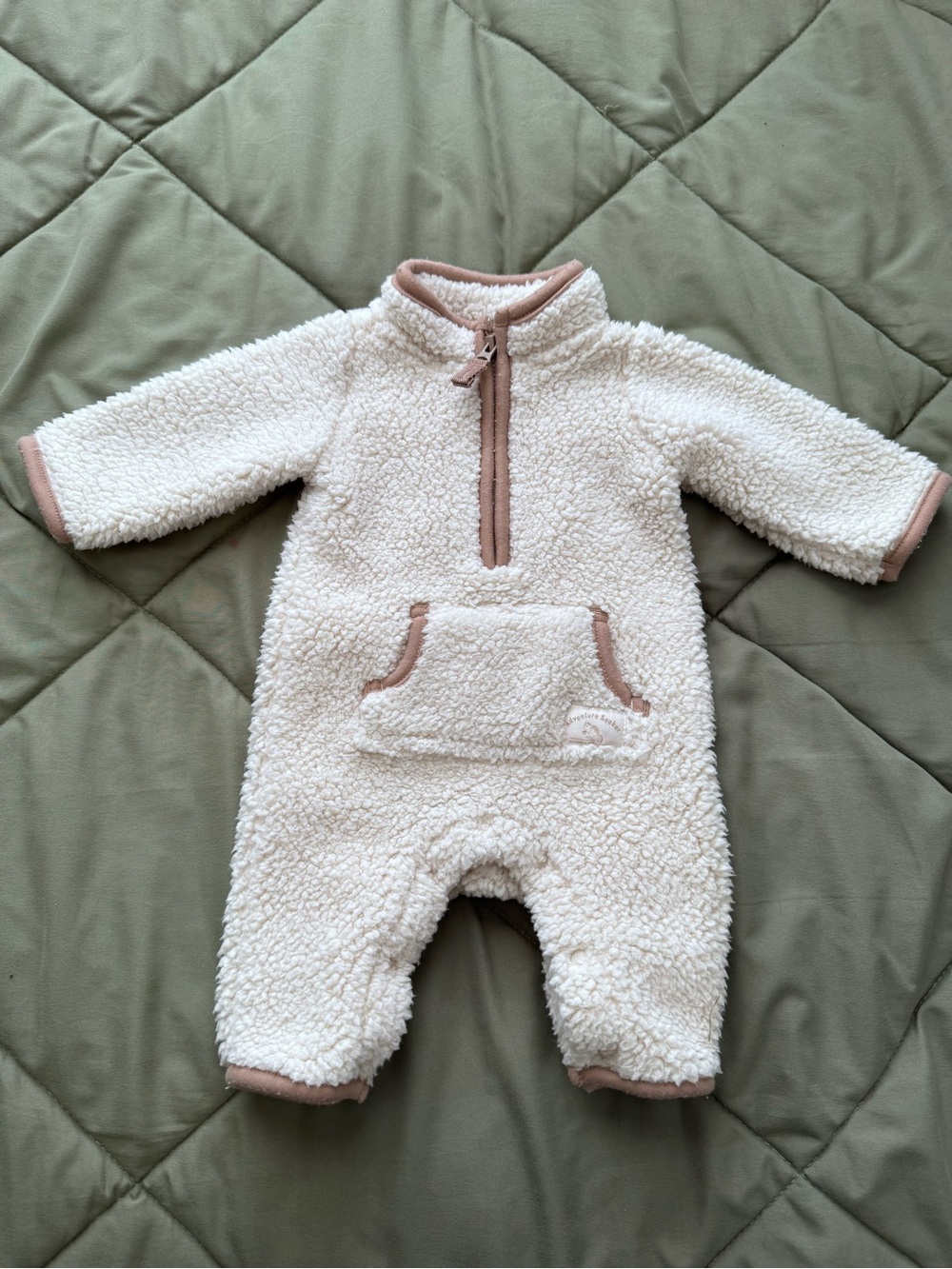 Carters Sherpa Jumpsuit Newborn